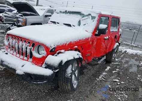 2021 Jeep Wrangler Unlimited Sahara 4X4 z USA, uszkodzony, nr VIN 1C4HJXENXMW592247